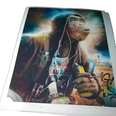 Tagger Monkey #2 GLOSSY Print 8.5x11", street artist, graffiti, bad boy - Image 1 of 3