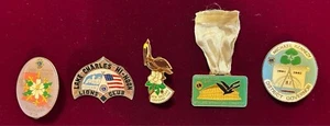 Lions Club Pins Vintage Lake Charles New Orleans Louisiana MD8 District Governor - Bild 1 von 2
