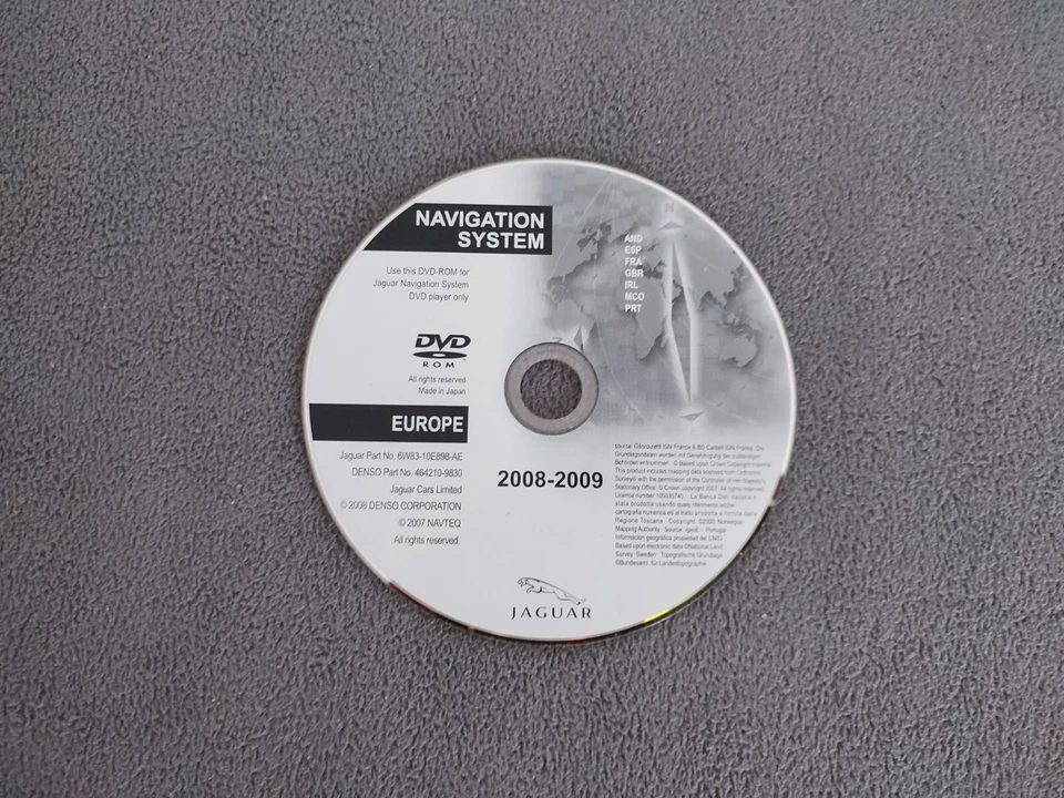 DVD Navigation JAGUAR  FRANCE SPAIN GREAT BRITAIN 2009 DENSO XF X250 XK X150 - Bild 1 von 1