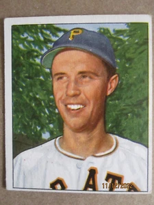 Tarjeta de béisbol 1950 Bowman #178 Piratas de Pittsburgh Eddy Fitzgerald - Imagen 1 de 6