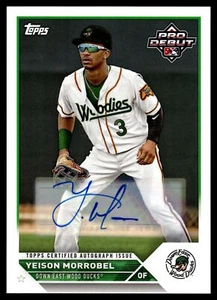 2023 Topps PRO DEBUT YEISON MOROBEL AUTO PD-105 - Picture 1 of 2