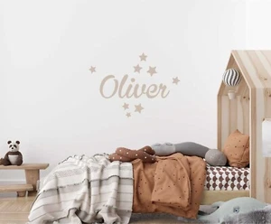 Personalised Name Wall Stencil - Nursery or Children's Bedroom Sign - Picture 1 of 8