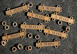 8 ESCASAS BARRAS DE MEMBRESÍA CUERPO DE SOCORRO DE MUJER 5 AÑOS DESDE 1883. B1872 - Imagen 1 de 8