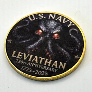 Challenge Coin Collectible Medal US NAVY 250th ANNIVERSARY, Leviathan Coin - Bild 1 von 4