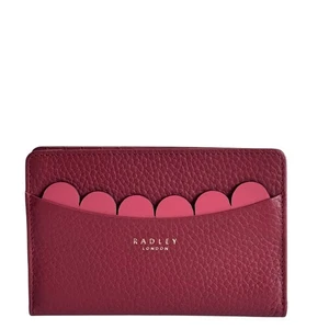 RADLEY Purse Rust Leather Medium Coin Card Wallet Bifold - Avery Row - RRP £79 - Picture 1 of 7