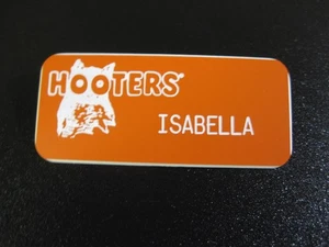 ISABELLA * Hooters Uniform Kellnerin NAMENSSCHILD ETIKETT! - Bild 1 von 2