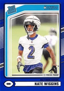 2024 Donruss #391 Nate Wiggins Press Proof Blue - Picture 1 of 2