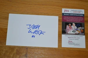 White Stripes ~ Jack White III Autographed 3x5 Index Card with JSA COA - Picture 1 of 5