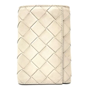 BOTTEGA VENETA 630336 Portachiavi Intrecciato 6 Anelli Portachiavi Pelle Bianco Off - Foto 1 di 12