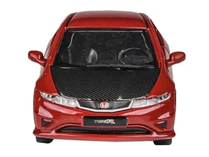 Honda Civic Type R FN2 Milano 2007 rot mit Carbonhaube 1/64 Diecast Modellauto b - Bild 1 von 3