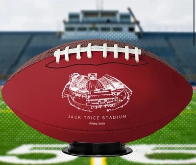 Jack Trice Stadium - Iowa State Cyclones futebol americano, Stipple Art futebol universitário - Imagem 1 de 4