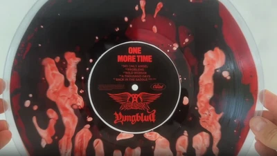 Yungblud & Aerosmith - One More Time - Bad World Blood Liquid Vinyl - PRESALE - Image 1 of 2
