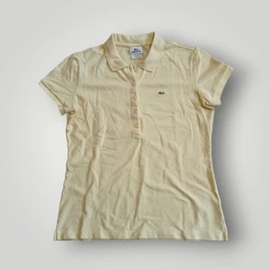 Lacoste Women's Short Sleeve Pique Polo Yellow Size 42 (US L) - Picture 1 of 6