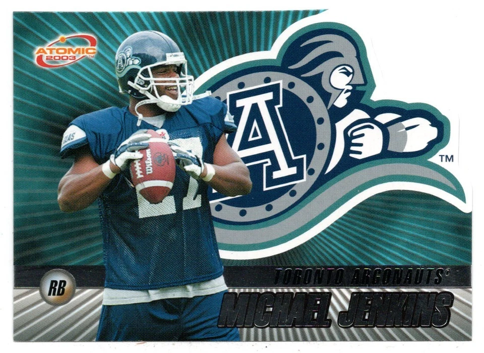 Michael Jenkins - Toronto Argonauts (CFL Football) 2003 Pacific Atomic # 82 Mint - Image 1 of 1