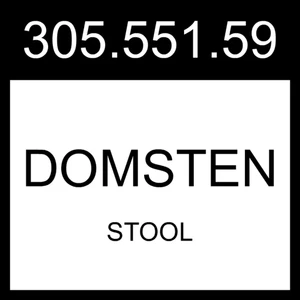 IKEA DOMSTEN Stool Orange/pine  305.551.59 - Picture 1 of 1