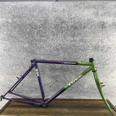Vintage Trek Antelope 830 Frame 18in Lunar Fade True Temper OX GReen Purple USA - Image 1 of 4