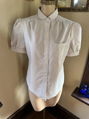 Camisa vintage sin marca años 80 linda como abotonada talla Lg 👀 Look Foto 1 de 4