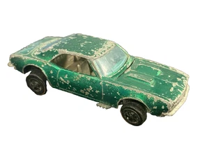 Camaro personalizado Hot Wheels Redlines 1967 original vintage verde esmeralda pobre - Imagen 1 de 5