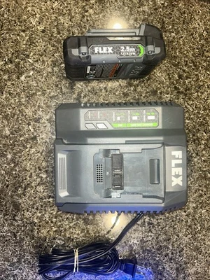 FLEX FX0411 Fast Charger + FX0111 2.5ah Battery - Image 1 of 4