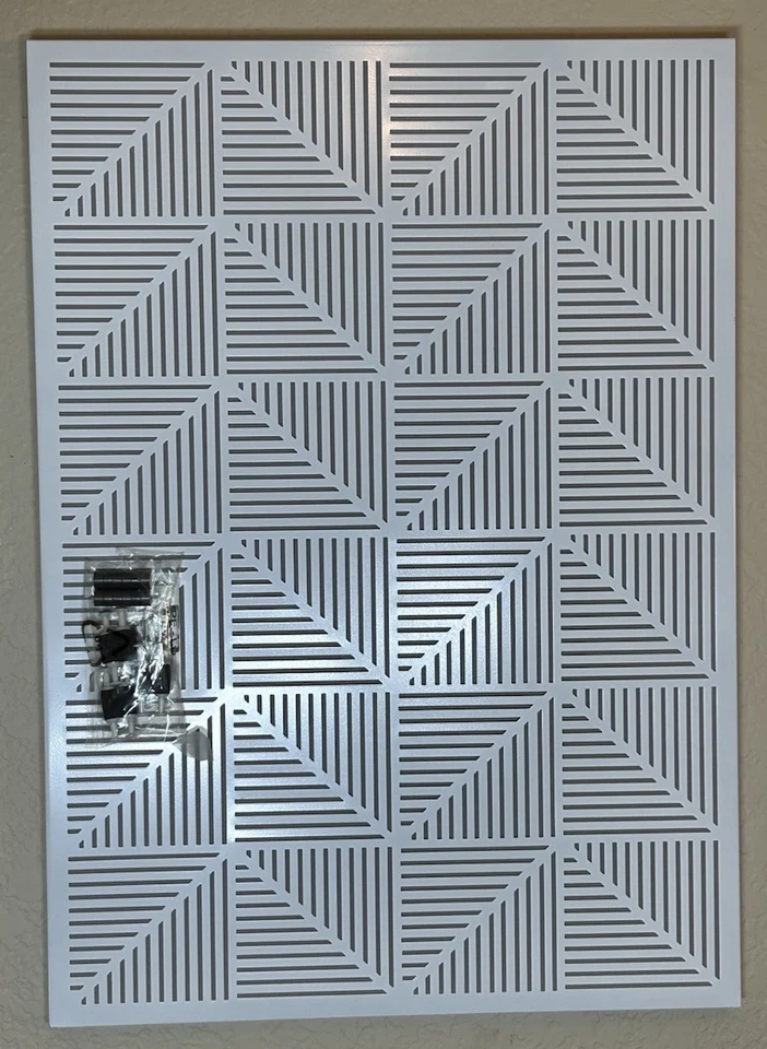 Trigon, Wall Mounted Bulletin Board, Magnetic Board, and Message Board, White - Image 1 of 3