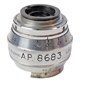 Taylor Hobson MILITARY Engraved 1 inch f1.9 Super Comat C cine lens, "AP8683" - Picture 1 of 10