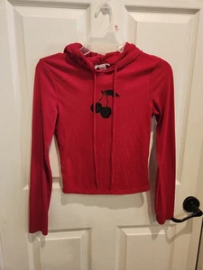 Just Polly New York Damen Junior Crop Langarm Kapuzenshirt - Bild 1 von 3