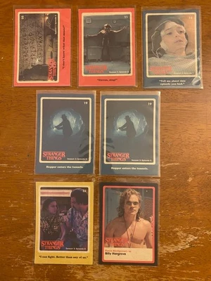 STRANGER THINGS - YuMe - 7 card lot - card #s in description - Image 1 of 2
