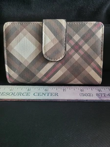 Abbey Indexer Plaid Snap Closure Wallet - Picture 1 of 4