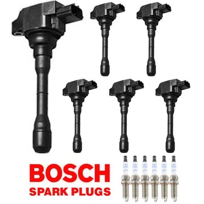 Bobina de encendido y 6 bujías Bosch EVO para INFINITI Q50 Q60 QX50 Altima Z 6 MK Foto 1 de 4