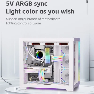 ARGB Power Cable Wire Soft Silicone Construction Wireless Syncing For Customs PC - Image 1 of 4