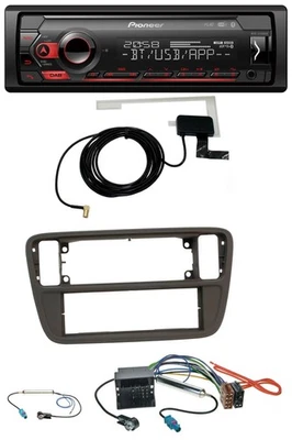 Pioneer DAB USB MP3 Bluetooth Autoradio für Seat Mii Skoda CitiGo 2011-2016 schw - Bild 1 von 4