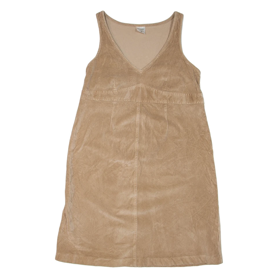 Vestido corto MOTHERHOOD para mujer peto marrón pana sin mangas M Foto 1 de 4