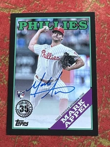 2023 Topps Mark Appel 1988 Black Auto /199 #88BA-MA Rookie RC Philadelphia - Bild 1 von 2