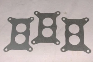 1969-71 SIX PACK HOLLEY  2 BARREL CARBS  TO INTAKE GASKET SET MOPAR 3 PC NEW - Foto 1 di 1