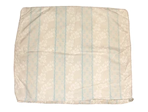 CUSCINO PIUMA VUOTO VINTAGE BLU E BIANCO RIGHE E COTONE FLOREALE - Foto 1 di 5