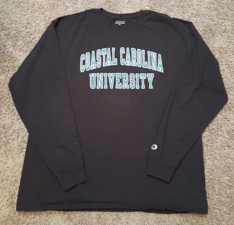 Champion Coastal Carolina University Long Sleeve Shirt sz 2XL Cover