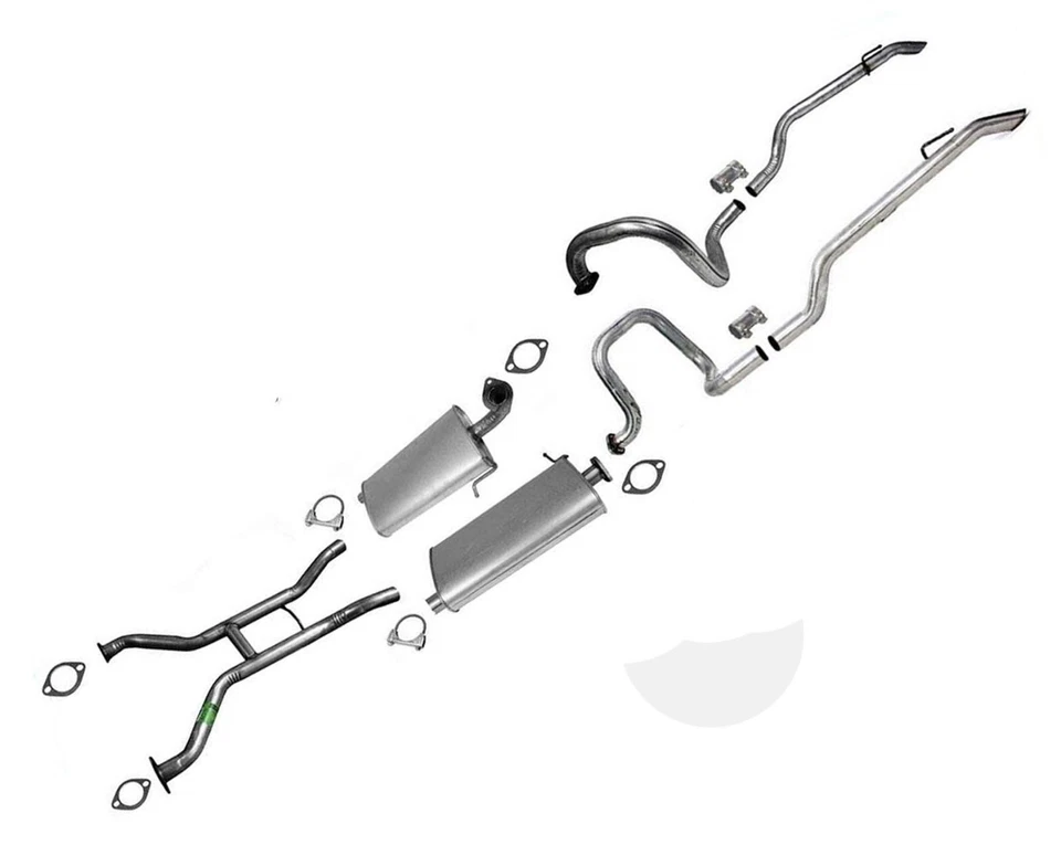 For 2003-2009 Ford Crown Victoria Muffler DUAL Exhaust System Without Resonators - Image 1 of 4