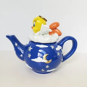 Vintage 1999 Warner Bros Cloud Angel Tweety Bird Teapot FREE SHIPPING - Picture 1 of 9