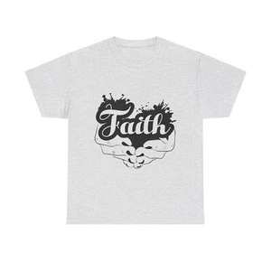Faith In His Hands Christian Unisex Heavy Cotton Tee - Bild 1 von 29