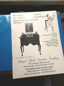 (Pgasteelers1 )Royal York Auction Gallery Pittsburgh,PA. Fine Arts Sale Oct.1996 - Bild 1 von 4
