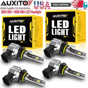 9005+9006 Combo LED Headlight Bulbs Kit High/Low Beam Super Bright 6500K White - Imagen 1 de 14