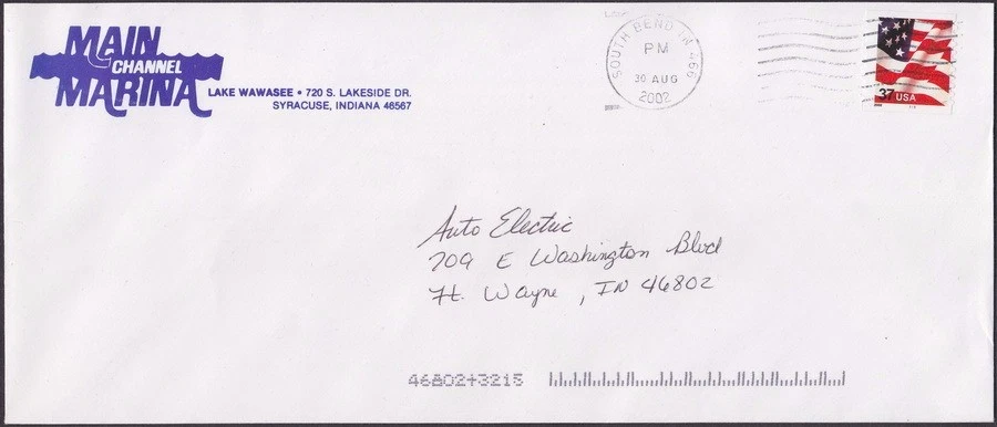 US Stamp Scott # 3632 Plate # 1111 Single on Contemporary Commercial Cover Nice! - Image 1 of 1