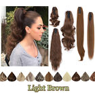 Long Wavy Curly Straight Claw on Ponytail Hairpiece Clip in Hair Extensions US