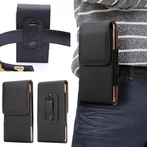 For Samsung Galaxy A15 5G Leather Case Belt Clip Holster Pouch Carrying Cover - Picture 1 of 6