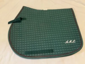English Saddle Pad (Green) - Picture 1 of 1
