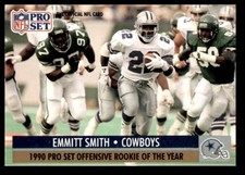 1992 Pro Set Emmitt Smith Dallas Cowboys #22