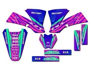 2002-2008 SX 50 TIGRE Pink Senge Graphics Kit Compatible with KTM - Picture 1 of 10