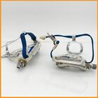 CAMPAGNOLO TRIOMPHE VINTAGE PEDALS TOE CLIPS 80S ALUMINUM OLD ROAD BIKE BICYCLE