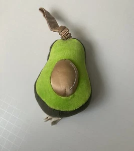 Apple Park Organic Cotton Baby Stroller Vibrating Pull Soft Toy Rattle Avocado - Picture 1 of 4