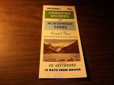 1966 GREYHOUND ESCORTED TOURS TO CANADIAN ROCKIES BROCHURE